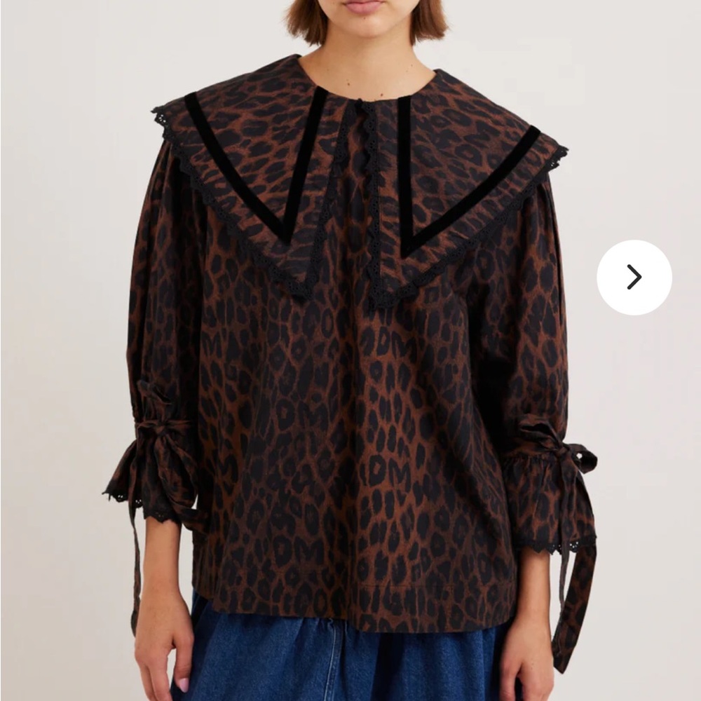 Damson Madder Candice Blouse in Leopard